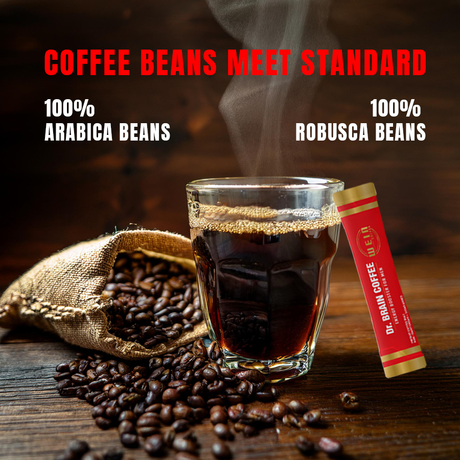 DR. BRAIN COFFEE 8 IN 1 - BOOST BRAIN POWER  - MILK COFFEE 8 IN 1